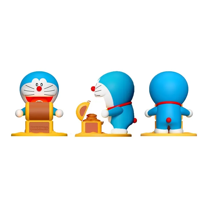 ROCK Doraemon Characters Ornament Night Light Cute Styling Comfortable Warm Light Chibi Figures-6