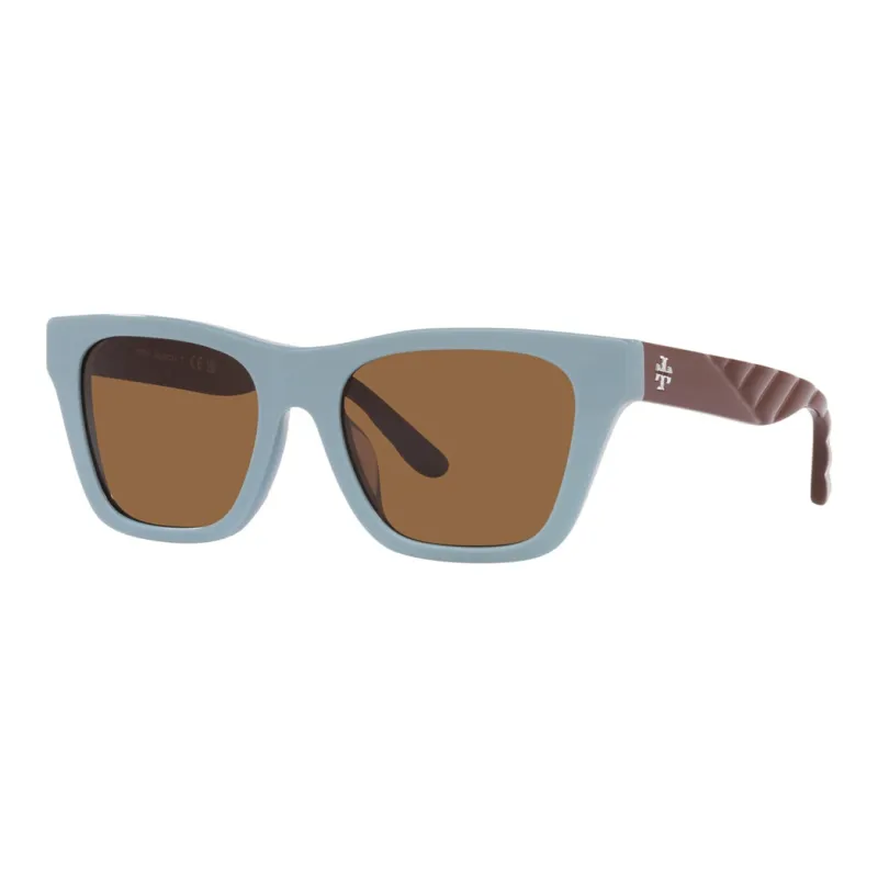 TORY BURCH Plastic Rectangular Sunglasses Women's Blue-0