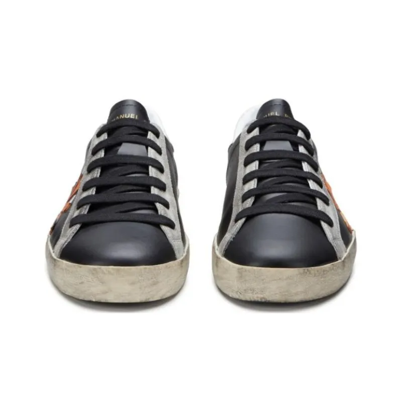 MANUEL RITZ Low-Top Skateboard Shoes Men's Black-2