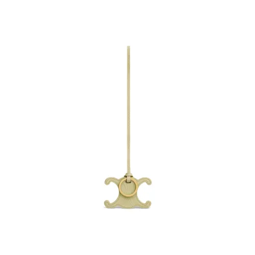 CELINE Triomphe Keyring Charm In Smooth Calfskin