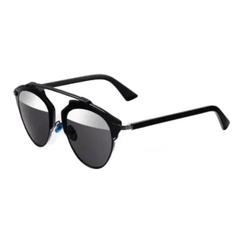 DIOR Irregular Shape Sunglasses Unisex Black