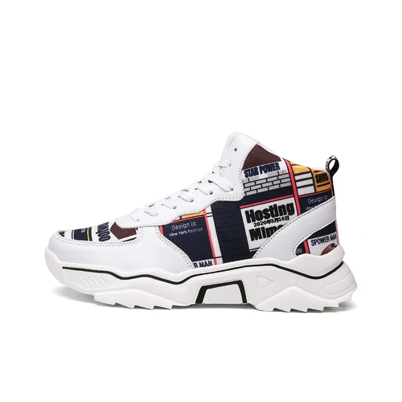 PLAY COBBLER Coverage Warm Slip-Resistant Cushioning Wear-Resistant High-Top Skateboard Shoes Unisex-7