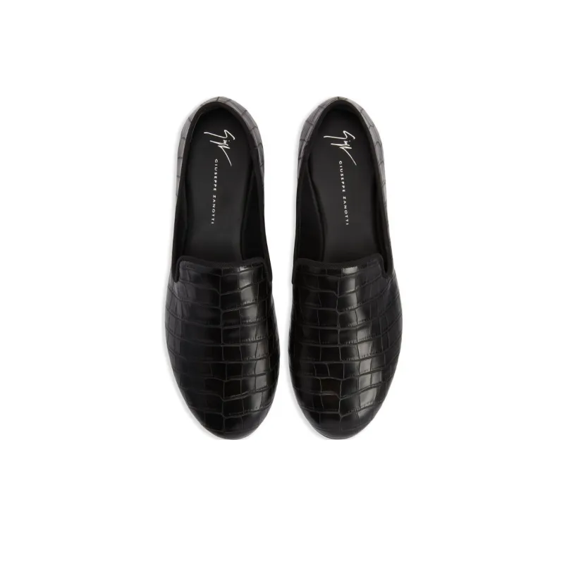 Giuseppe Zanotti Seymour Embossed Leather Loafers-4