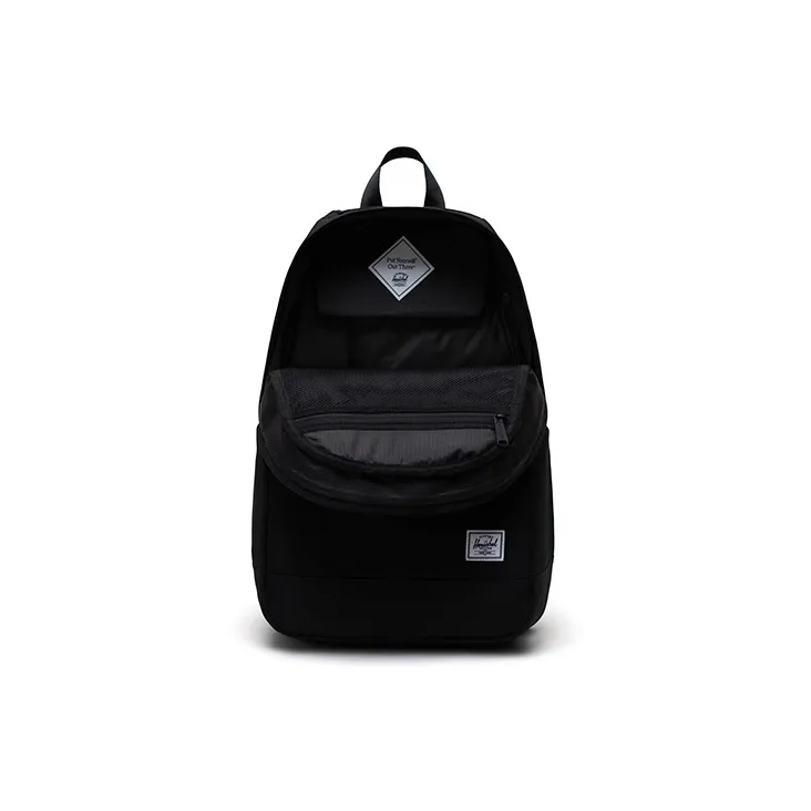Herschel Recyclable Material Side Zipper Backpack Unisex Black-2