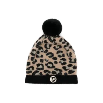 MICHAEL KORS Leopard-print Knit Beanie