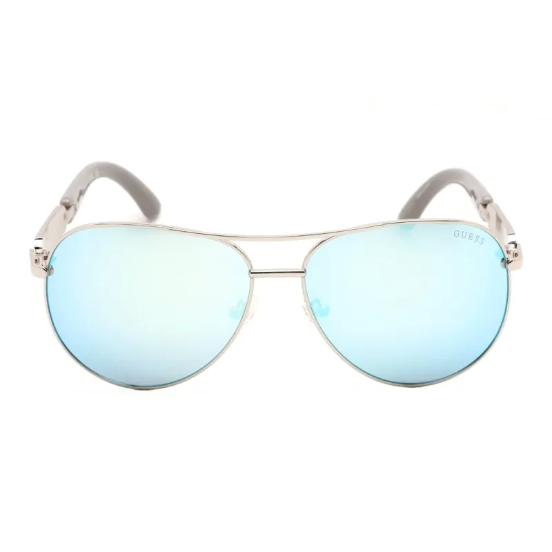 GUESS Metal Aviator Sunglasses Women's Silver-1