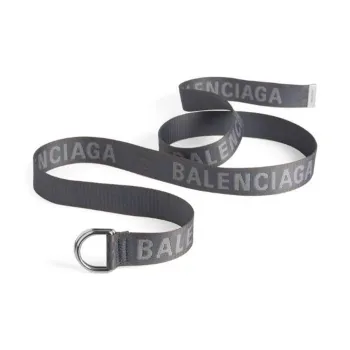 Balenciaga Polyester Belt Men's Gray Width 3.5CM