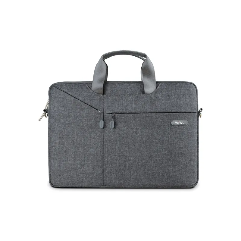 WIWU Nylon Handbag Laptop Bag Regular Unisex Trendy Black/Dark Gray/Light Gray/Rose Pink-2
