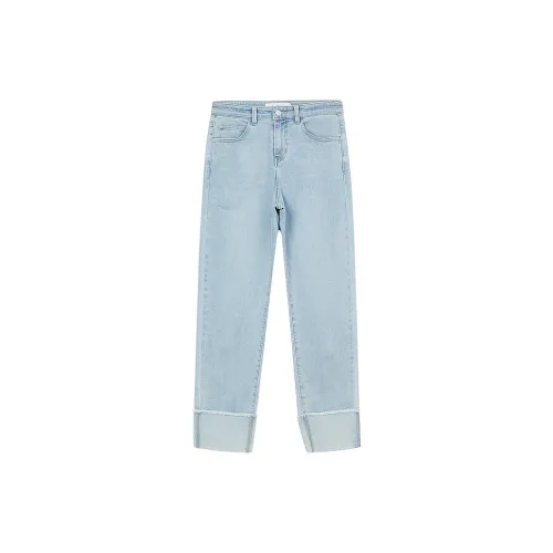 Metersbonwe Jeans Women's Denim White With Light Blue Undertones