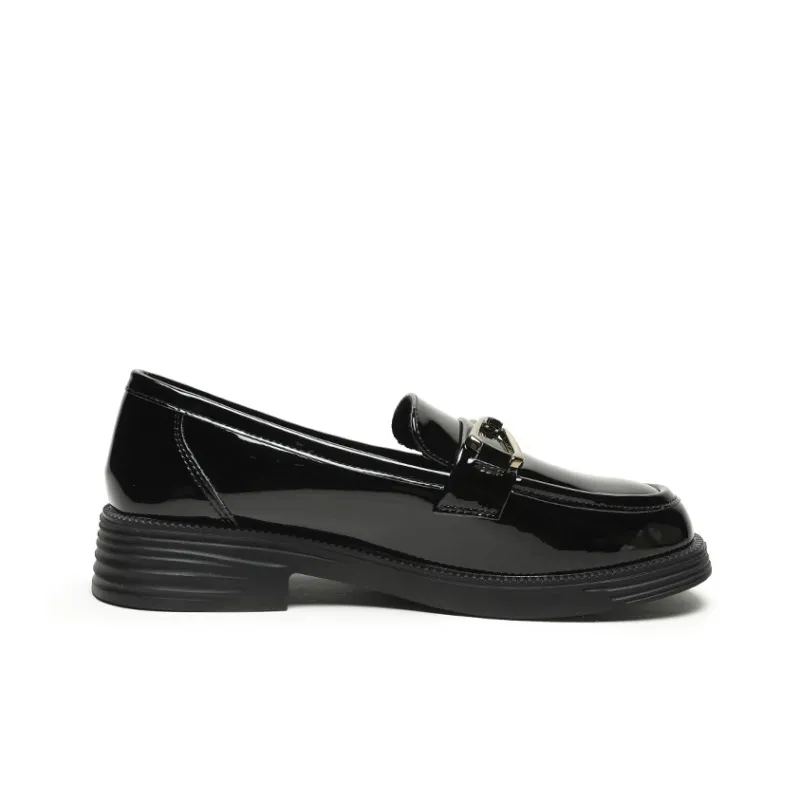 Mulinsen Loafers Women's Low Top Black/Beige-1