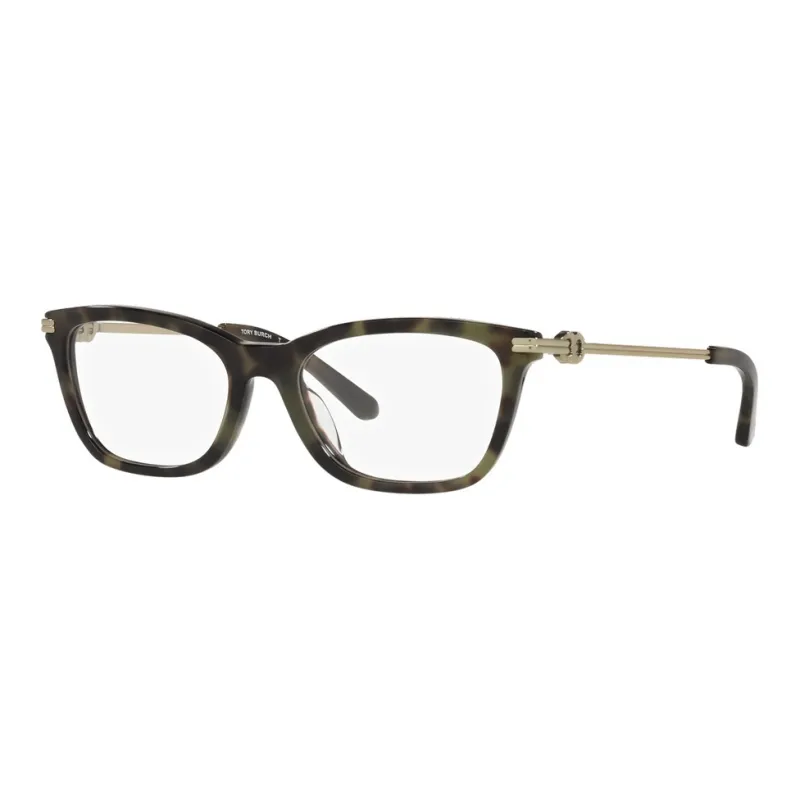 TORY BURCH Plastic Square Eyeglass Frames Women's Green-0