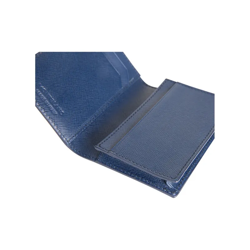 MONTBLANC MONTBLANC Leather Clutch Business Card Holder Card Holder Card Case Men's Blue-3