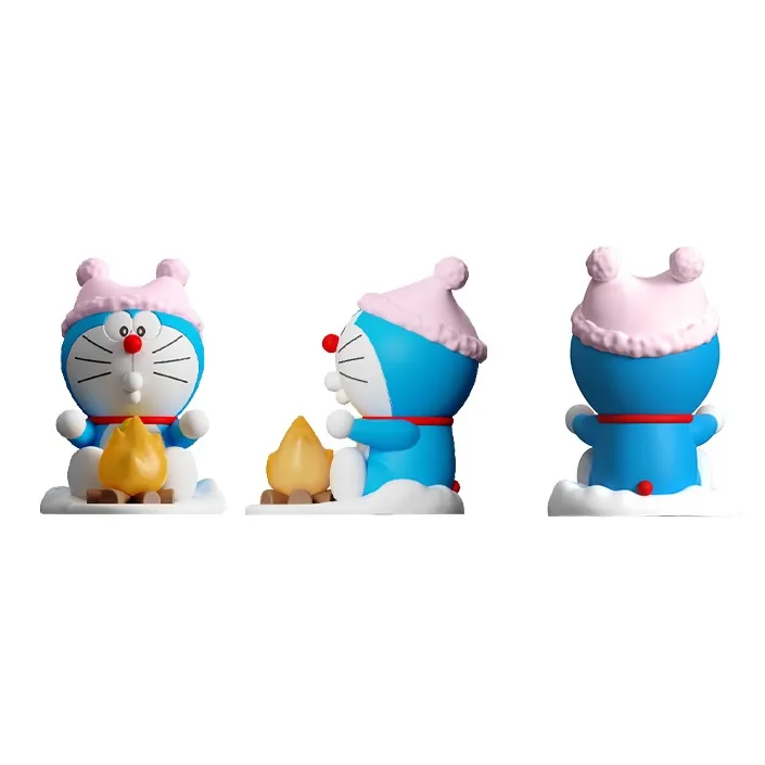 ROCK Doraemon Characters Ornament Night Light Cute Styling Comfortable Warm Light Chibi Figures-1