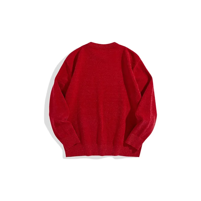 PEACEBIRD MEN Sweater Unisex Red-1