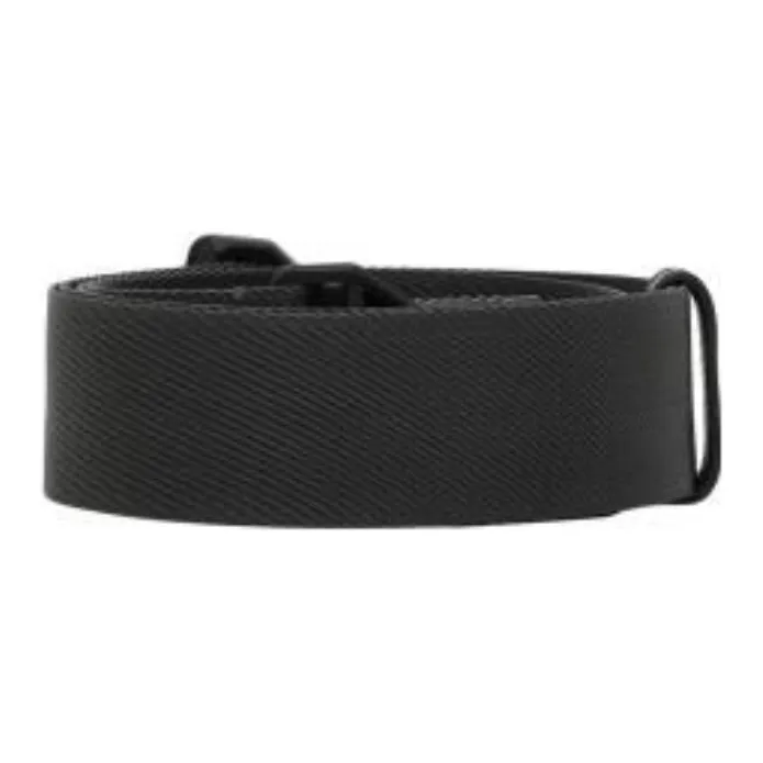 Burberry Polyamide Leather Belts Men's Black Width 4CM-2