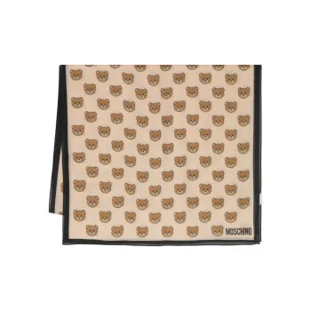 MOSCHINO Knit Scarves Women's Beige