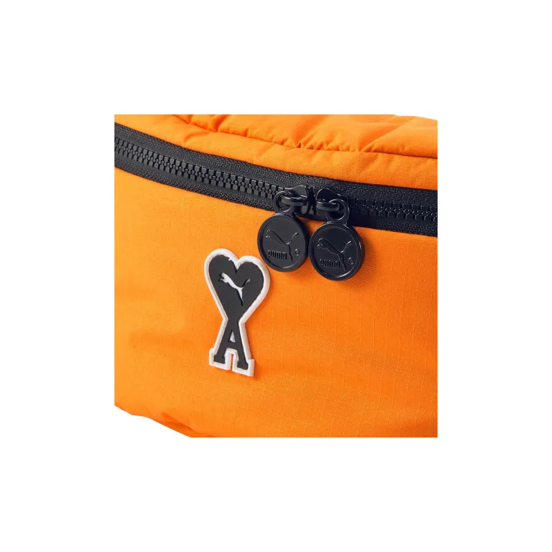 PUMA AMI Collaboration Fabric One Shoulder Crossbody Bag Sling Bag Fanny Pack Regular Unisex Orange-3