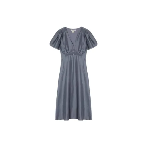 CLUB MONACO Short-Sleeved Dresses Women's Gray Blue