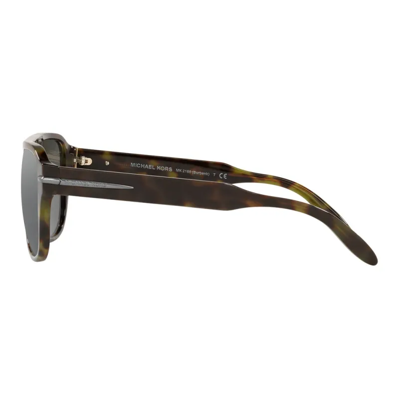 MICHAEL KORS Plastic Aviator Sunglasses Men's Brown-3