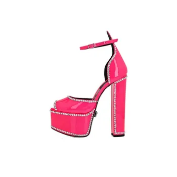 PHILIPP PLEIN Crystal embellished Leather Sandals
