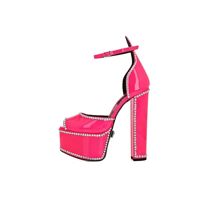 PHILIPP PLEIN Crystal-embellished Leather Sandals-0