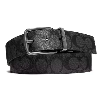 COACH Double Sided Pin Buckle Belt Men's Black