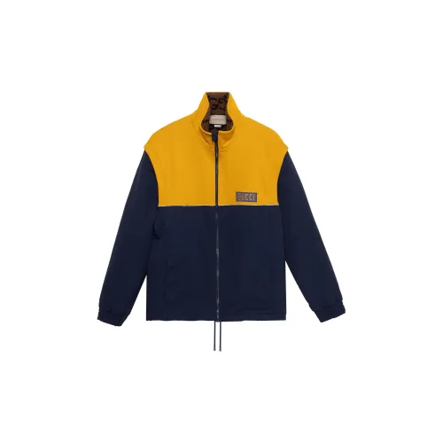 GUCCI Jackets Men Navy Blue