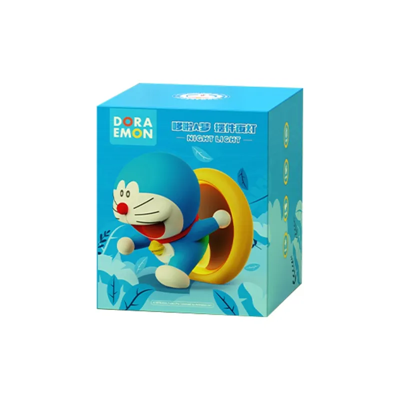 ROCK Doraemon Characters Ornament Night Light Cute Styling Comfortable Warm Light Chibi Figures-12