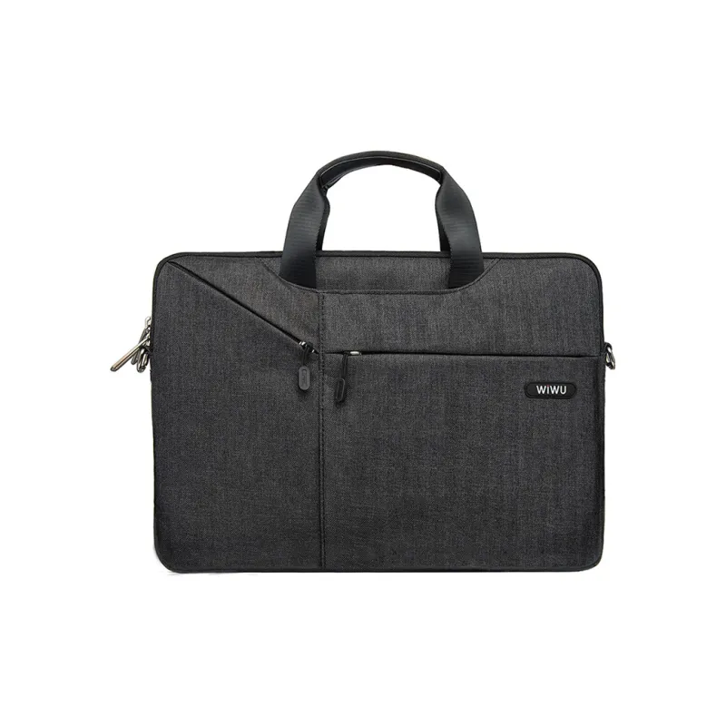 WIWU Nylon Handbag Laptop Bag Regular Unisex Trendy Black/Dark Gray/Light Gray/Rose Pink-0