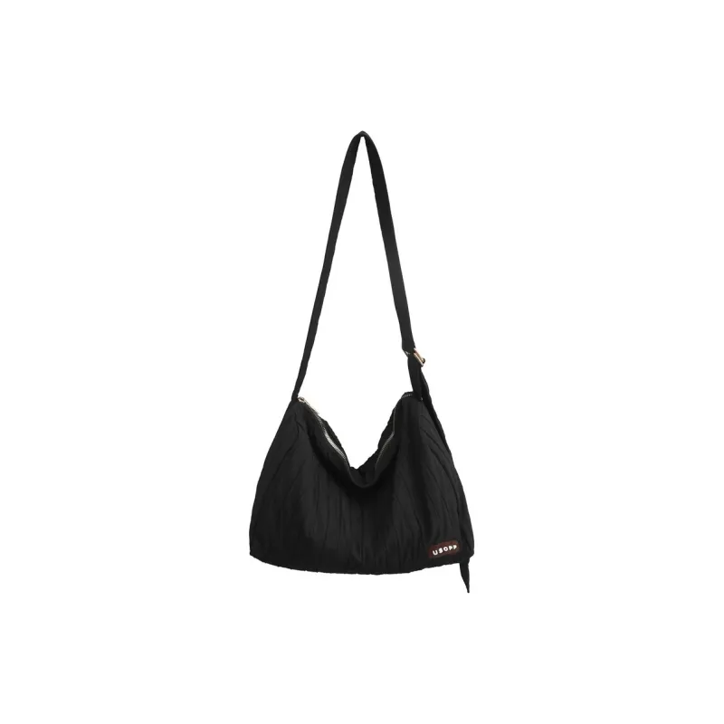 Duoluplo Doron Paul Nylon Shoulder Bag Regular Women's Black/Khaki/Ecru/Green/Pink-0