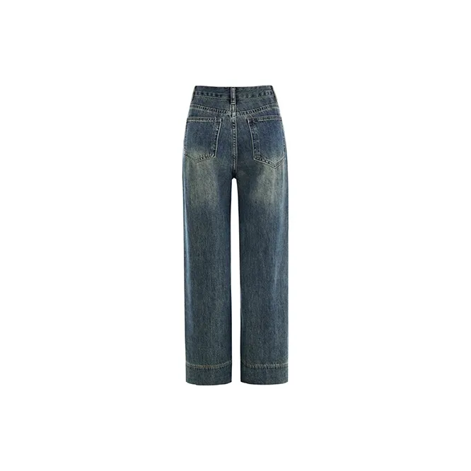 Wen Shan Jeans Women's Dark Blue-1