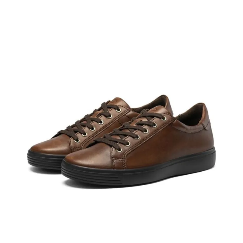 Ecco Low Top Stylish Skateboarding Shoes Men's Brown-2