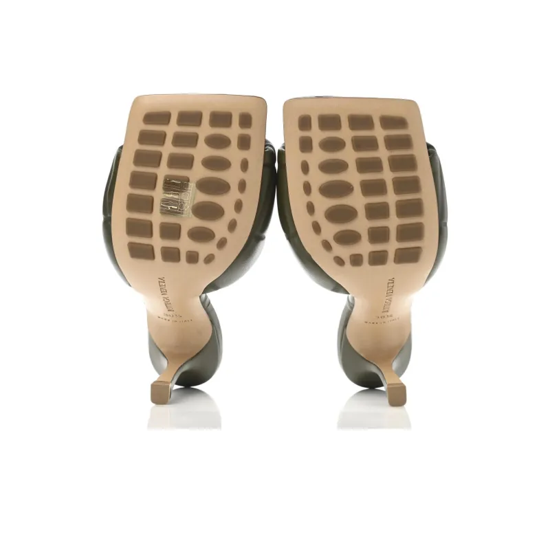 Bottega Veneta Lido Stylish Sandals Women's Khaki-4