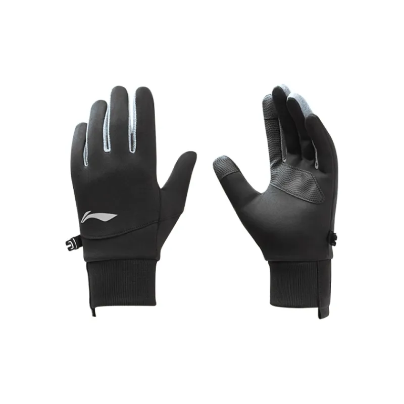 LiNing Polyester Gloves Unisex Black-0