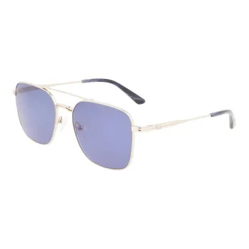 CK/Calvin Klein Metal Aviator Sunglasses Men's Gold