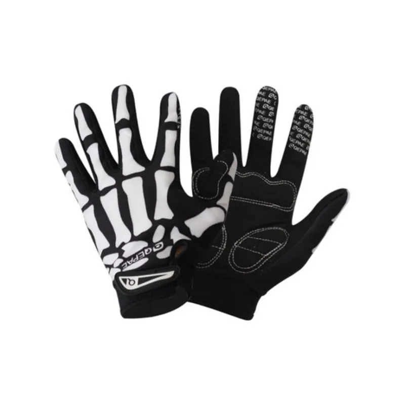 GXT Riding Equipment Cycling Glove Outdoor Unisex Polyester White Multicolor Green-1
