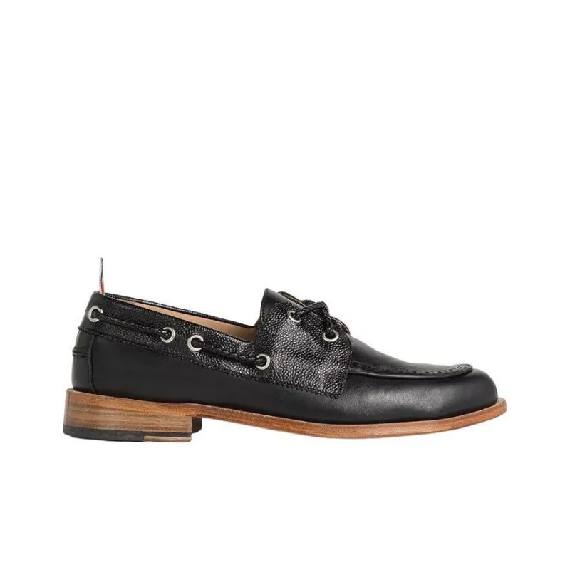 THOM BROWNE Lace Up Boat Shoes-1