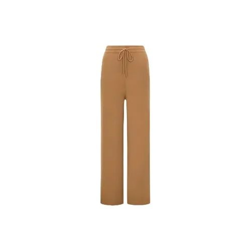 DESIGNICE Casual Pants Women's Warm Camel