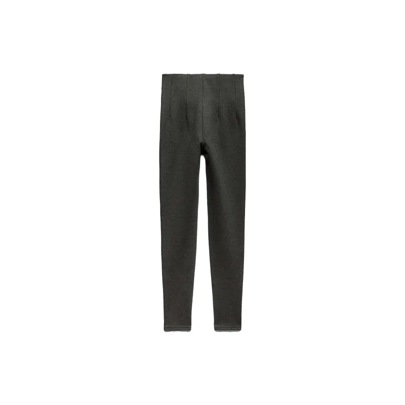 ZARA Leggings Women's Zebra Print Gray-1