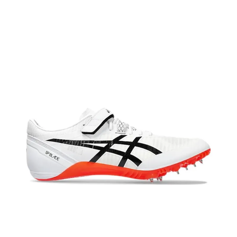 Asics Blade 9 Cushioning Wear Resistant Low Top Running Shoes Unisex White Orange-1
