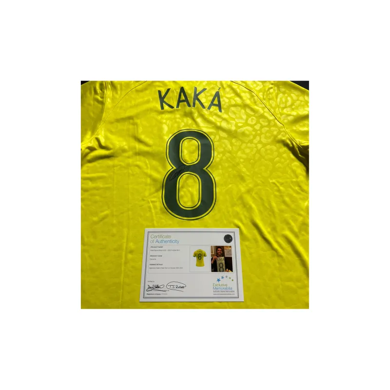 EM Kaká Brazil 2022 2023 Jersey Includes Certification Certificate, Framing Not Included-1