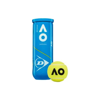 DUNLOP AUSTRALIAN OPEN 3PET Tennis Balls Wool, Polyester, Cotton Training Ball Indoor And Outdoor Green