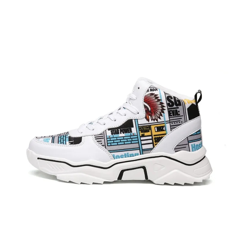 PLAY COBBLER Coverage Warm Slip-Resistant Cushioning Wear-Resistant High-Top Skateboard Shoes Unisex-0
