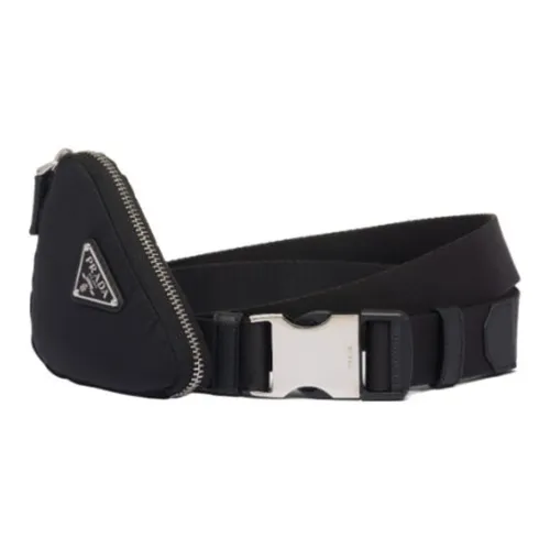 PRADA Belt Men's Black Width 3CM