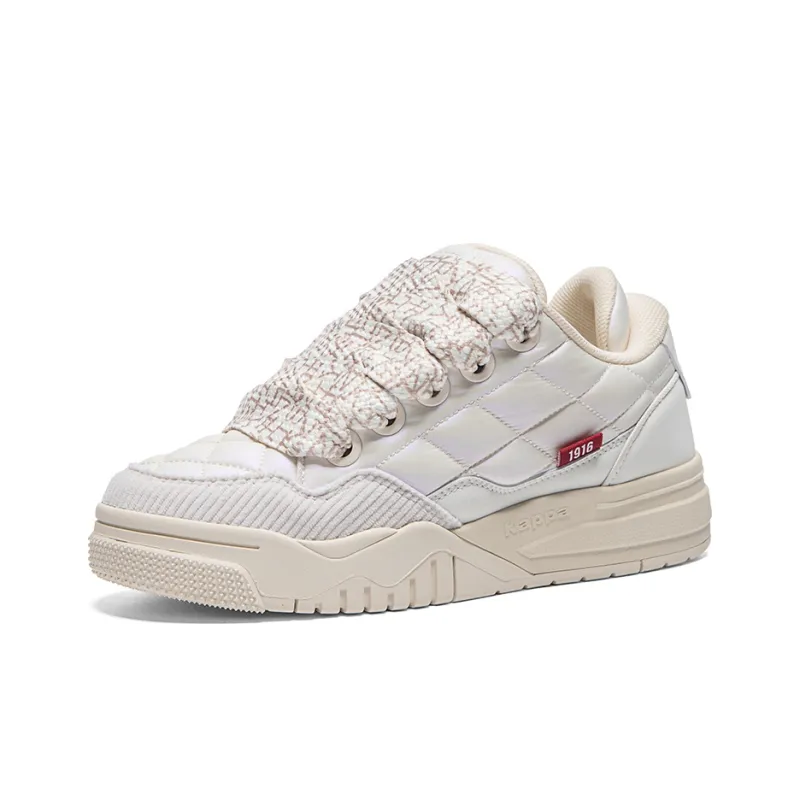 Kappa Mid Top Skateboard Shoes Women's Winter Day White-2