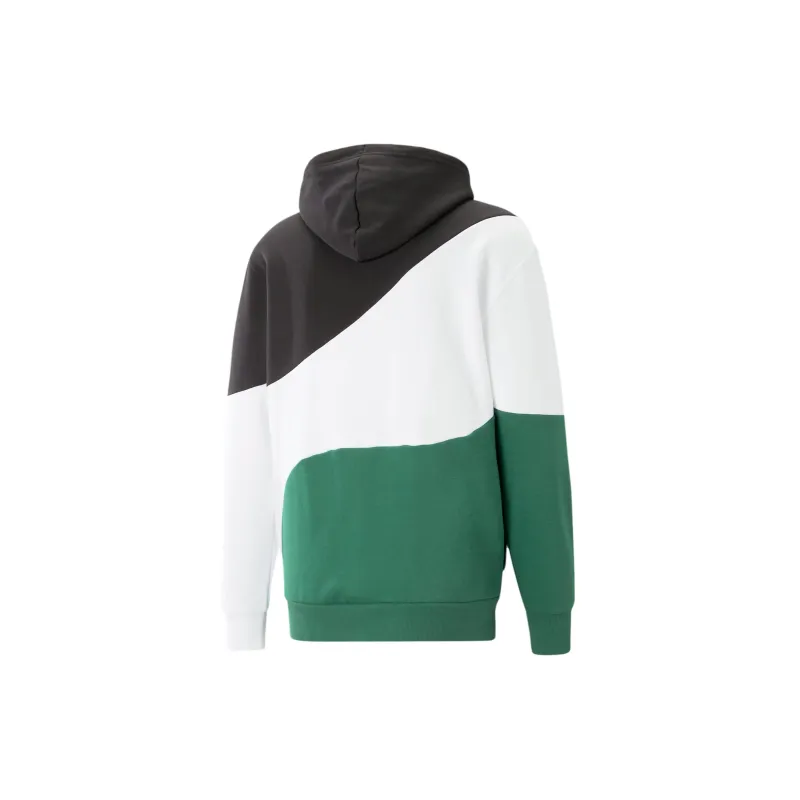PUMA Hoodie POWER Cat Homme Sweatshirt Men's Green-1