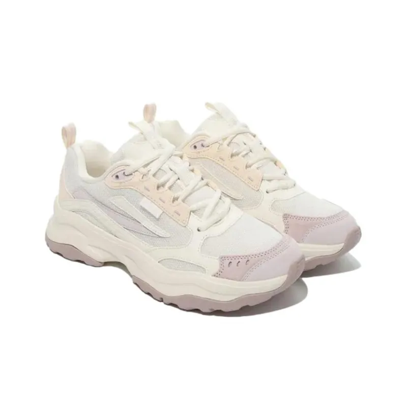 FILA Wood Block V2 Cushioning, Wear Resistant Low Top Casual Shoes Unisex Purple Gray-2