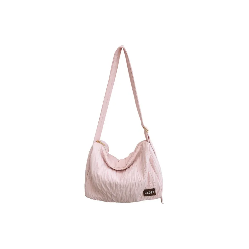 Duoluplo Doron Paul Nylon Shoulder Bag Regular Women's Black/Khaki/Ecru/Green/Pink-24
