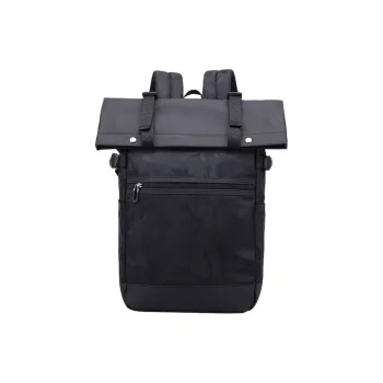 Slazenger PU Travel Bags Backpack Unisex Camouflage Black Ecru