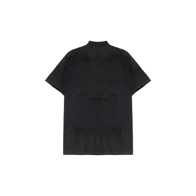 Balenciaga T Shirt Loose Fit Unisex Black-1